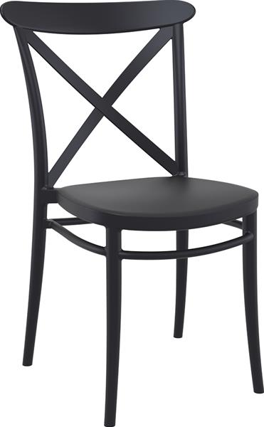 Judecor - CROSS - Resin Chair - BLACK  14-CROSS-0-09 