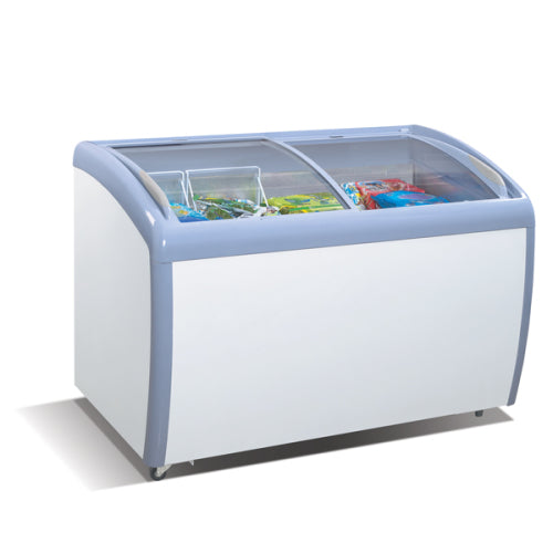 Atosa MMF9113 - 12 Cu Ft - Curved Glass Top Chest Freezer
