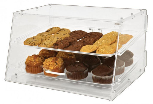 Omcan - 2 Tray Bakery Display Case with Front and Rear Doors - 20" Wide | Kitchen Equipped