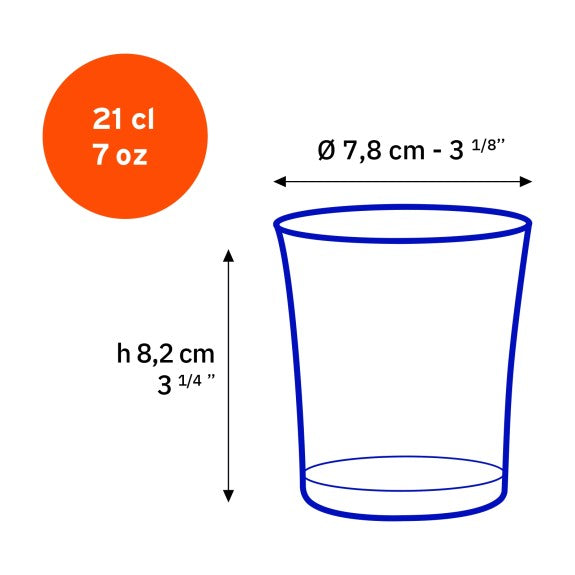 Duralex Lys Clear Tumbler 210 ml, Set of 6 / 9109.009.21