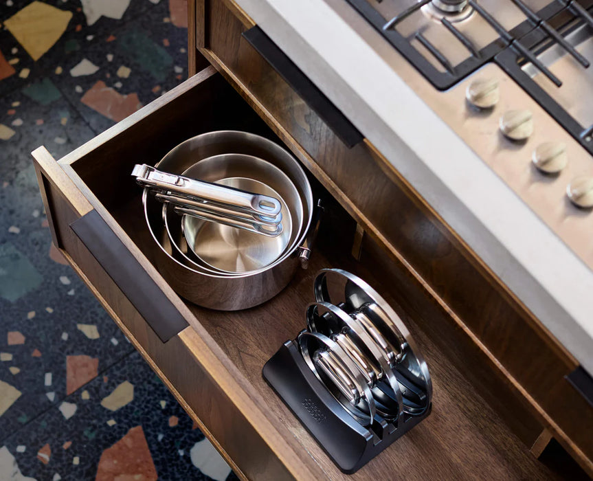 Space Steel Folding Handle 6-Piece Saucepan Set 1000031SS