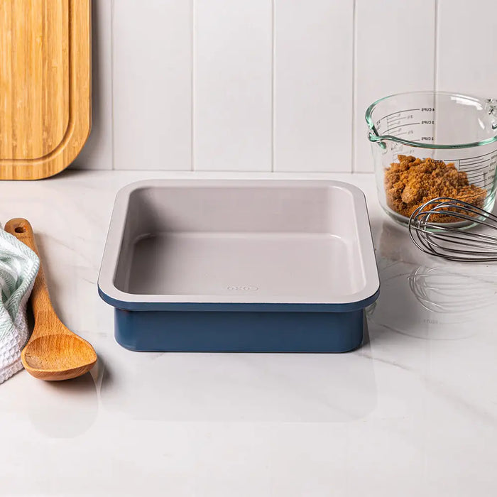 OXO Non-Stick Pro Ceramic Coated Square Cake Pan (Blue/Grey) 11414000G