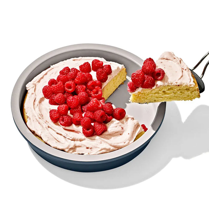 OXO Non-Stick Pro Ceramic Coated Round Cake Pan (Blue/Grey) 11414100G