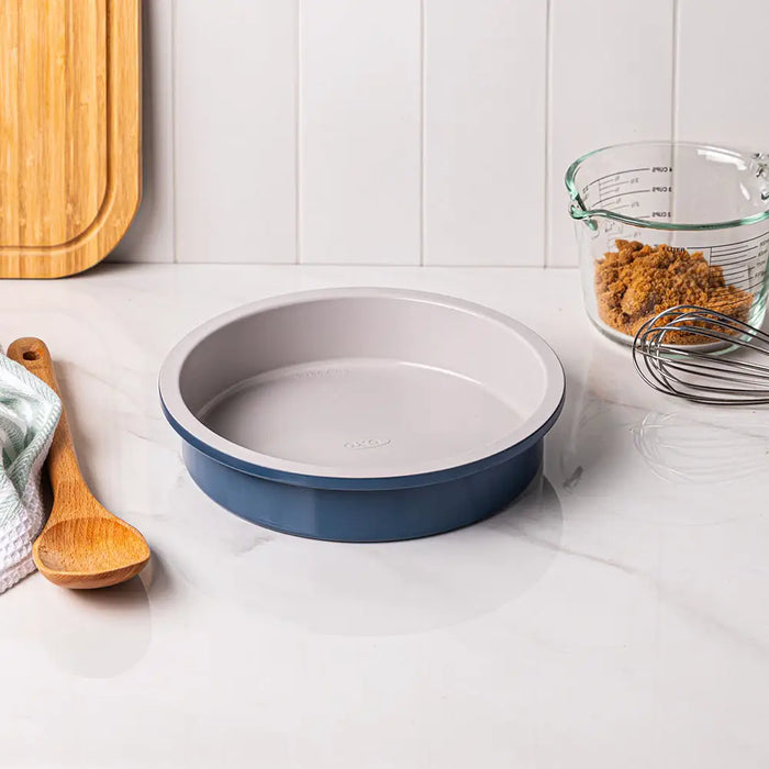 OXO Non-Stick Pro Ceramic Coated Round Cake Pan (Blue/Grey) 11414100G