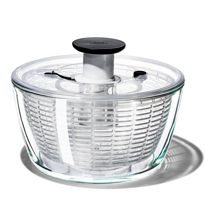 GCP Products 6.2-Quart Large Salad Spinner: Vegetable Washer Dryer Drainer  Strainer With Bowl & Colander