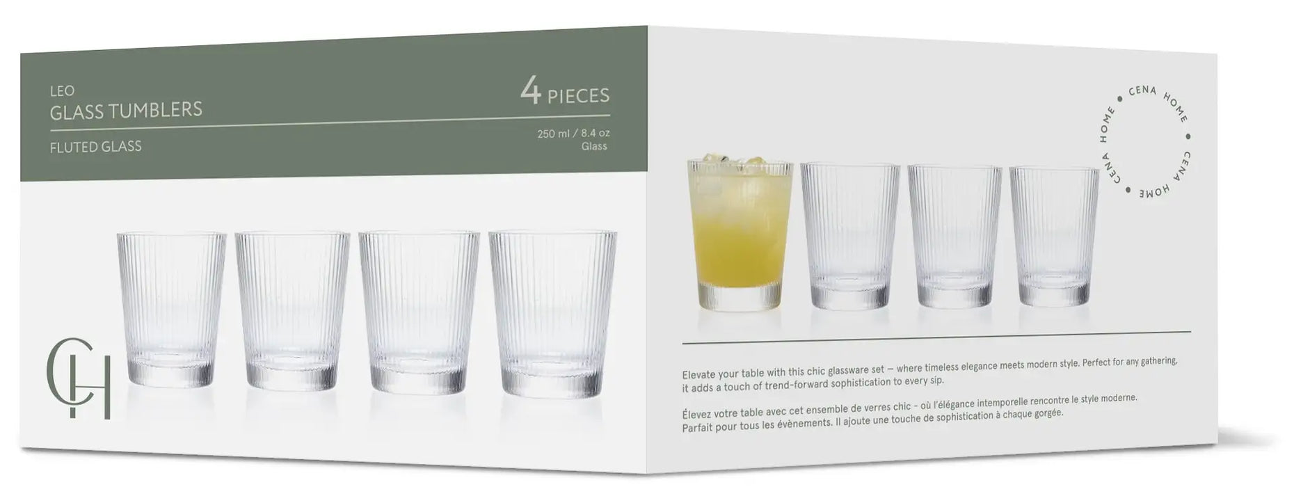 LEO Glass O.F. Tumblers ST/4 – 250ml BG05362
