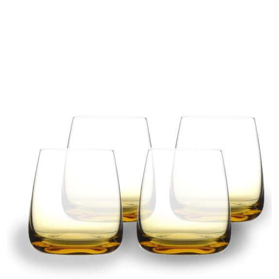 Gem Amber Old Fashioned Glass 350 ml, Set of 4 2071.013.35