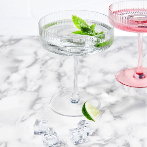 Ribbed Cocktail Coupe 290ml, Set of 4