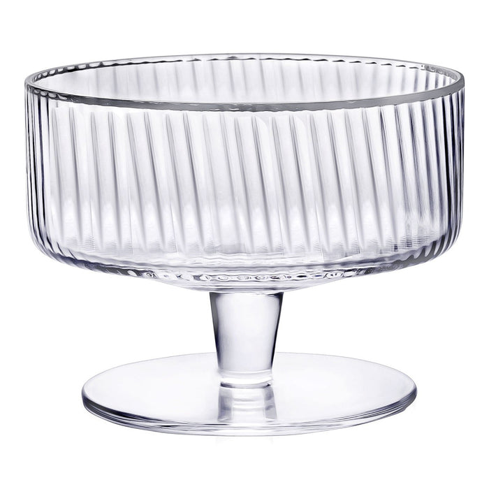Ribbed Dessert Coupe 210 ml, Set of 4 - Kitchen Equipped