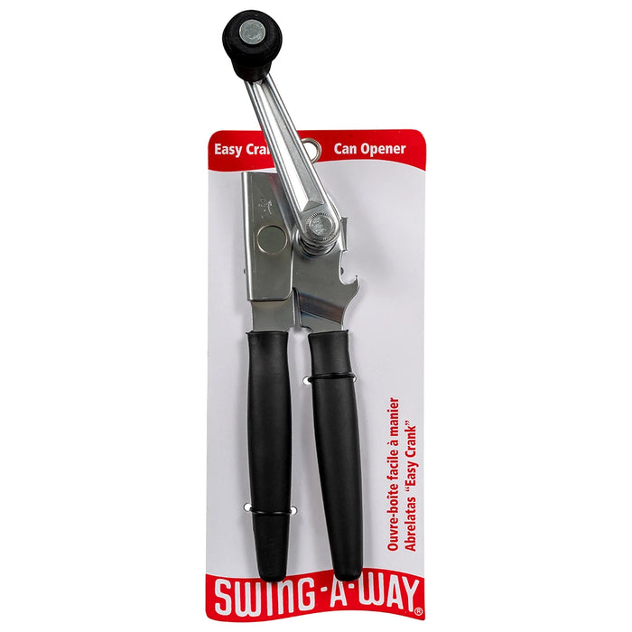 Swing-A-Way Ergonomic Crank Can Opener with Folding Handle