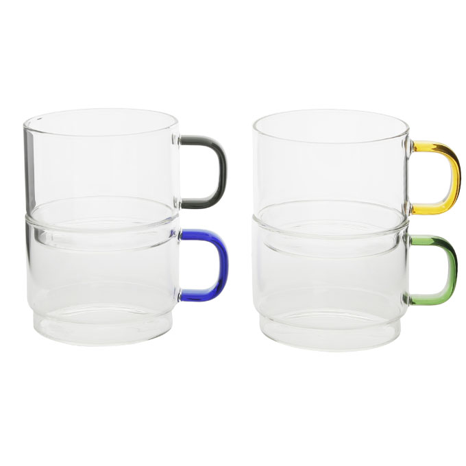 Safdie & Co Barista Collection Jaz Stackable Cups - Set of 4 30705