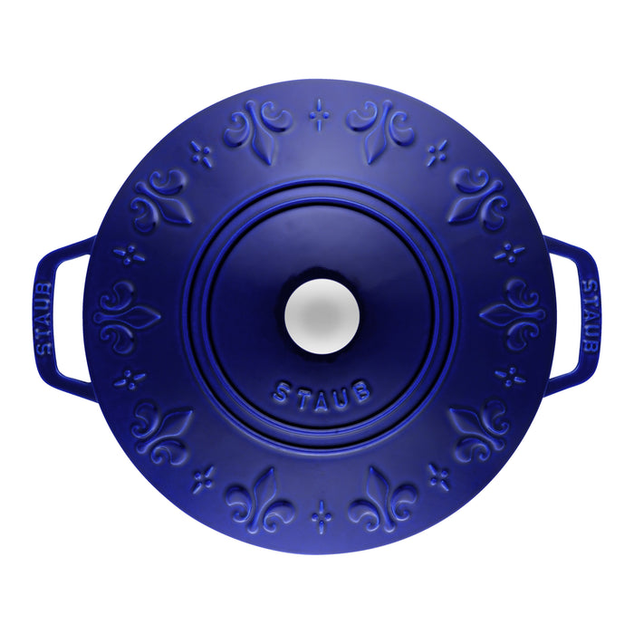 Staub La Cocotte French Oven Fleur-de-lis - lid detail