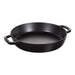 Staub Cast Iron 13-inch Double Handle Fry Pan, Matte Black