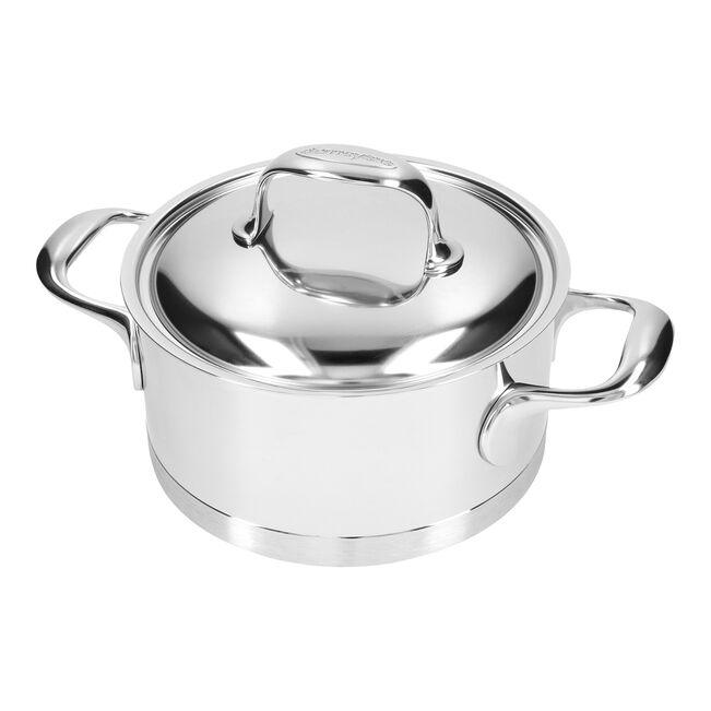 2.2 l 18/10 Stainless Steel Stew pot with lid - Kitchen Equipped