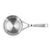 1 l 18/10 Stainless Steel round Sauce pan with lid, silver - Kitchen Equipped