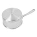 1 l 18/10 Stainless Steel round Sauce pan with lid, silver - Kitchen Equipped