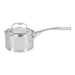 1 l 18/10 Stainless Steel round Sauce pan with lid, silver - Kitchen Equipped