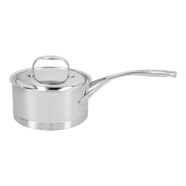 1.5 l 18/10 Stainless Steel round Sauce pan with lid, silver - Kitchen Equipped