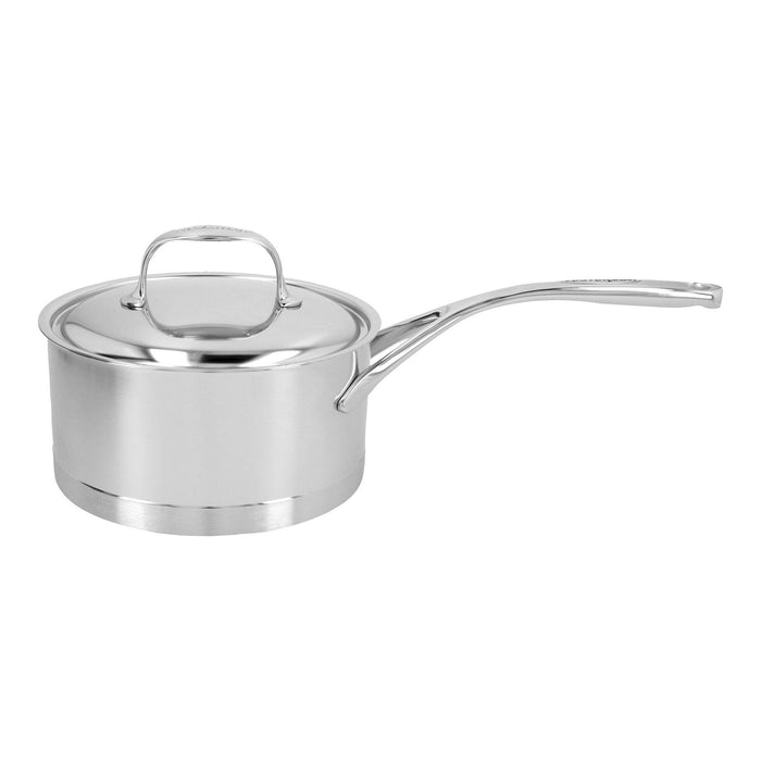 2.2 l 18/10 Stainless Steel round Sauce pan with lid, silver - Kitchen Equipped