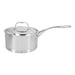 3 l 18/10 Stainless Steel round Sauce pan with lid, silver - Kitchen Equipped