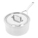 2.8 l 18/10 Stainless Steel round sauce pan with lid 3QT, silver - Kitchen Equipped