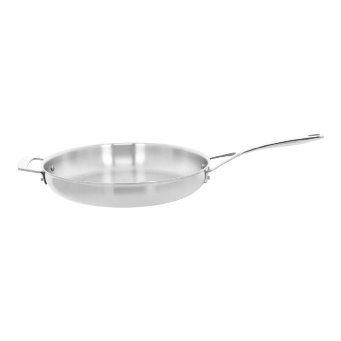 32 cm / 12.5 inch 18/10 Stainless Steel frying pan with lid - Kitchen Equipped