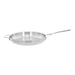 32 cm / 12.5 inch 18/10 Stainless Steel frying pan with lid - Kitchen Equipped