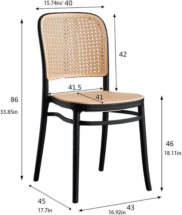 Modern Plastic Stackable Desk and Chair for Kitchen Furniture, Home and Outdoor Use