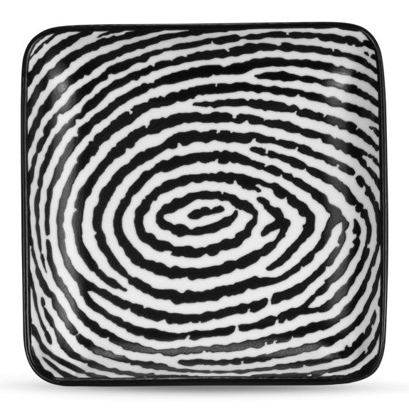 Zebra Square Plate 12x12cm / 4.7"x4.7"