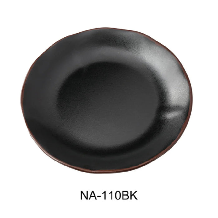 Yanco NA-110BK Nature Art Dinner Plate 10"dia. X 1"H Melamine - Kitchen Equipped