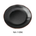 Yanco NA-110BK Nature Art Dinner Plate 10"dia. X 1"H Melamine - Kitchen Equipped