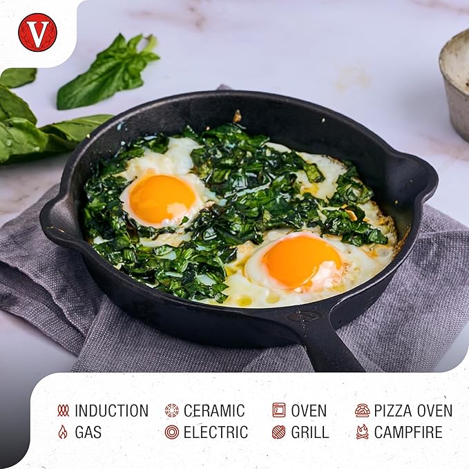 Victoria SKL-206 Skillet 6.5" Cast Iron 16.5 cm