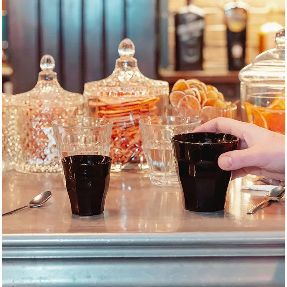 Duralex Picardie Black Tumbler 250 ml, Set of 6 / 9129.009.25