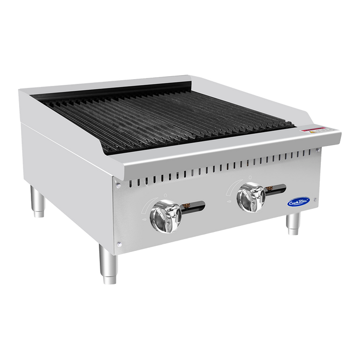 Cook Rite by Atosa - ATCB-24 — 24″ Char Rock Broiler - Kitchen Equipped