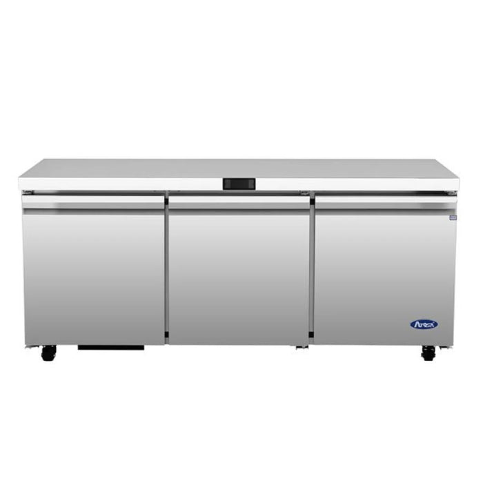 Atosa AUR72SD 73" 3-Door Undercounter Refrigerator - 18.2 Cu. Ft.