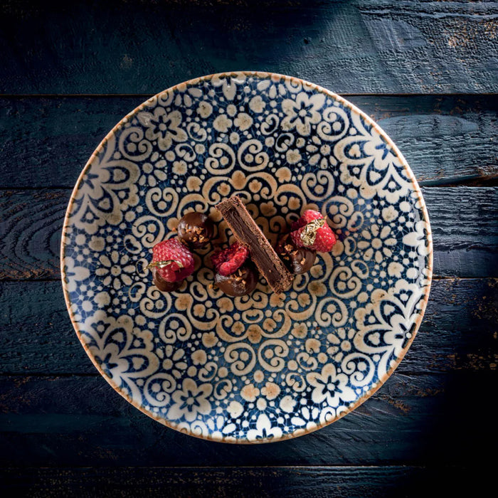 Bonna Alhambra 10.5" Gourmet Round Porcelain Flat Plate -  ALHGRM27DZ