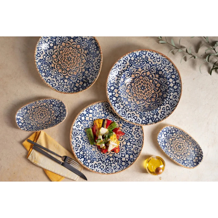 Bonna Alhambra 10.5" Gourmet Round Porcelain Flat Plate -  ALHGRM27DZ