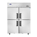 Atosa MBF8011GR 52″ 4 Half Door Solid Reach In Refrigerator - Kitchen Equipped