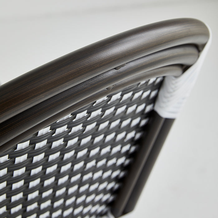 Restaurant patio chairs ( BB-140-GOL-YEL-BLA ) ( BB-141-BRO-BLA-WHI )