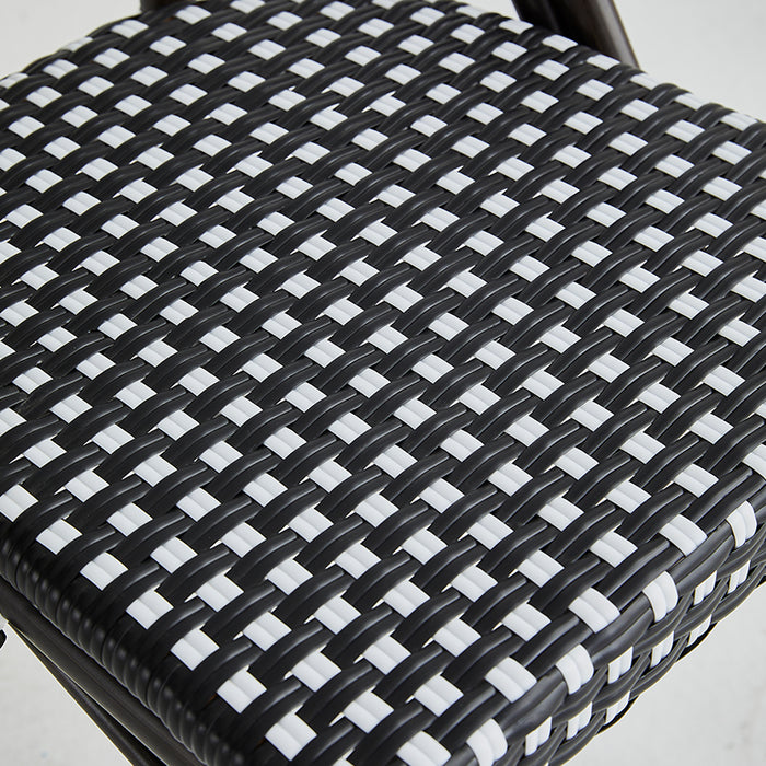 Restaurant patio chairs ( BB-140-GOL-YEL-BLA ) ( BB-141-BRO-BLA-WHI )