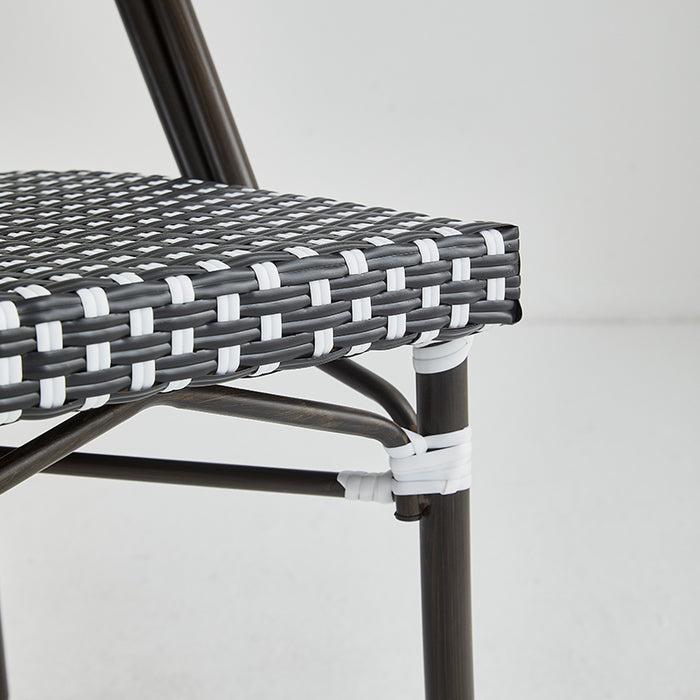 Restaurant patio chairs ( BB-140-GOL-YEL-BLA ) ( BB-141-BRO-BLA-WHI )