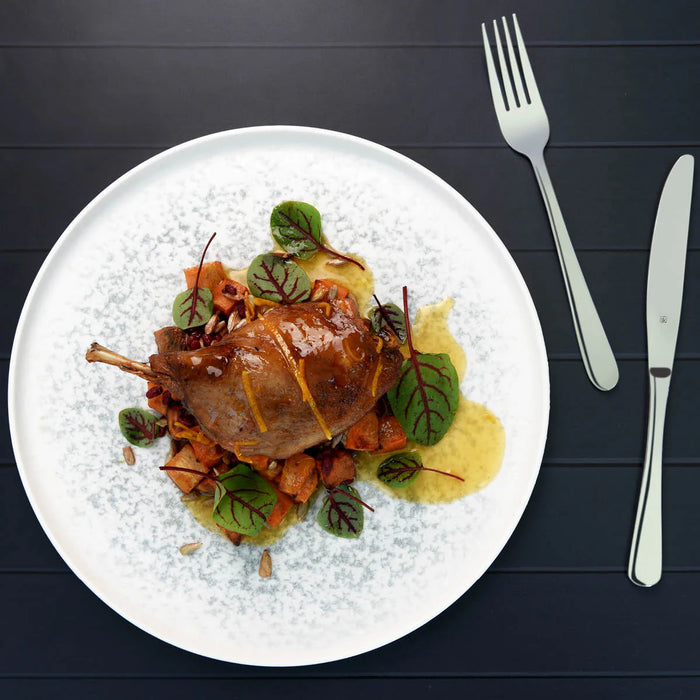 Bonna Lunar Ocean 10.5" Gourmet Round Porcelain Flat Plate - S-MT-LUNOCGRM27DZ