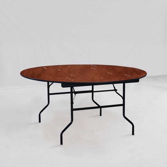 60” Round Wood Folding Banquet Table (BTW-60-WN)