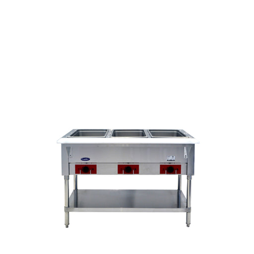 Atosa CSTEA-3C — 3 Open Well Electric Steam Table - Kitchen Equipped