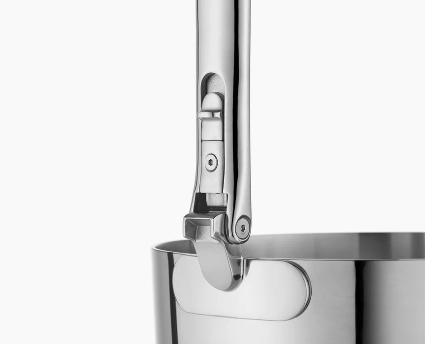 Space Steel Folding Handle 6-Piece Saucepan Set 1000031SS