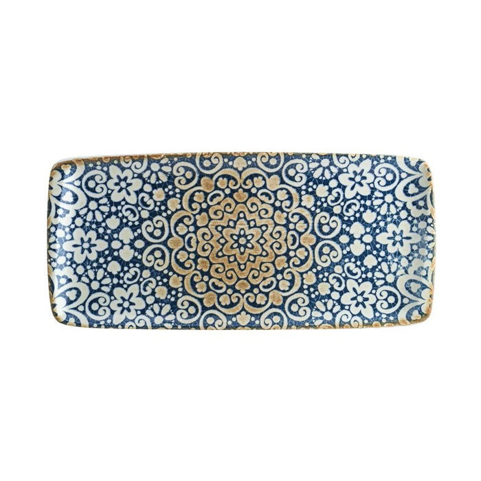 Bonna Alhambra 9" x 6.5" Gourmet Rectangular Porcelain Serving Plate - ALHMOV26DT