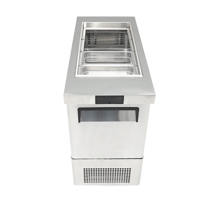 Atosa MSF17GR-NTCV 17" Slim 1-Door Sandwich Prep Table - 3.7 Cu.Ft. - Kitchen Equipped