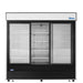 Atosa MCF8729GR 87" Bottom Mount 3 Glass Door Refrigerated Merchandiser - 64.4 Cu.Ft. - Kitchen Equipped