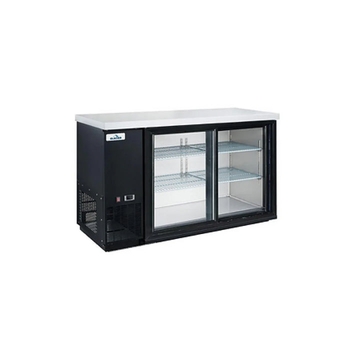 Glacier GBB-49GSD 49" Sliding Two Door Back Bar Cooler - Kitchen Equipped