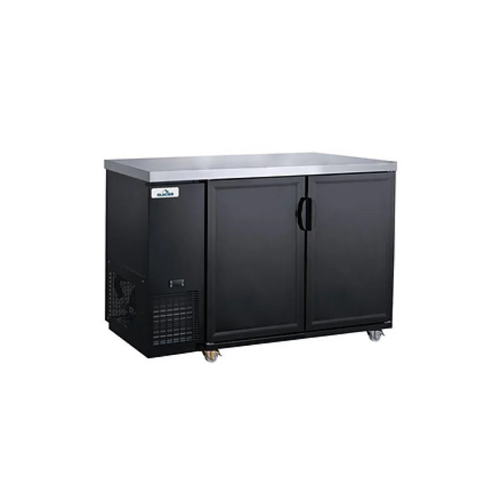 Glacier GBB-49 49" Solid Two Door Back Bar Cooler - Kitchen Equipped